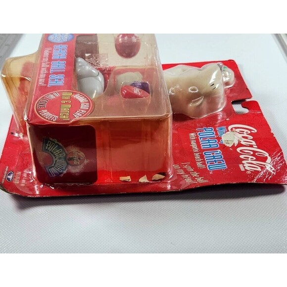 Coca Cola Wind Up Toy Polar Bear Seal Beach Ball Crew Coke Promo Collectible - Picture 8 of 8